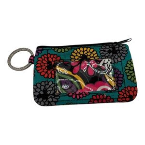 Vera Bradley x Disney Parks Garden Flower Print ID Wallet Key Chain